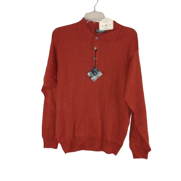 Preswick & Moore Other - NWT Preswick & Moore Merino Wool Blend Sweater Size Medium Rust